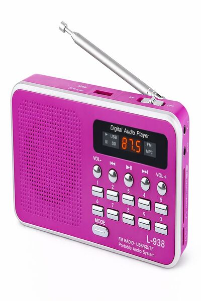 ULTRATEKNO L-938 Dijital Ekranlı Şarjlı Taşınabilir Radyo Usb Tf Destekli Cep...