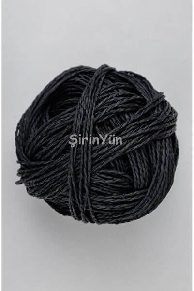 Şirin Yün Sarılmış Kağıt İp 100 Gram Siyah
