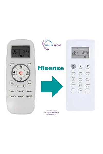 Genel Markalar Hisense Ecotherma Fujitherma Klima Kumandası