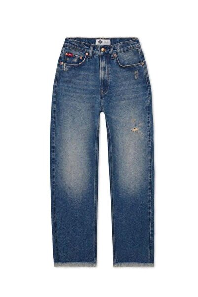 Lee Cooper بنطلون جينز نسائي من كلارا بخصر عادي وقصة عادية وأرجل مستقيمة بالل...