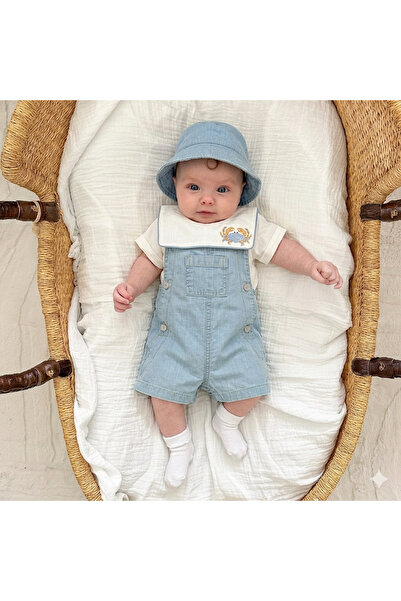 Momercy Baby Boy Sailor Themed Boxed Set of 4 – Denim Overalls, the Most Beau...