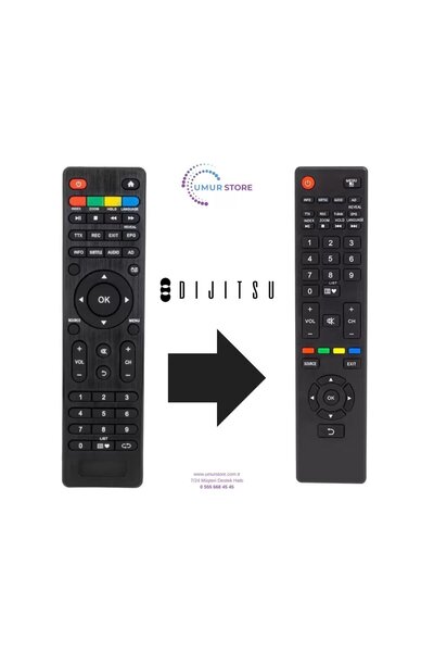 Herz Dijitsu İle Uyumlu Andorid Smart Led Tv Kumandası