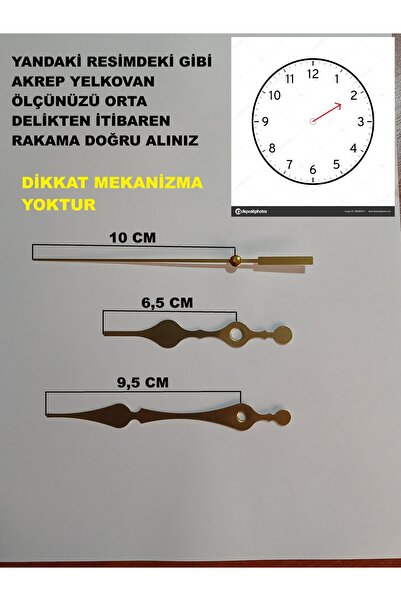 CNR SHOP Scorpio Minute Hand Set for Clock Mechanism (Material Metal) 3 Color...