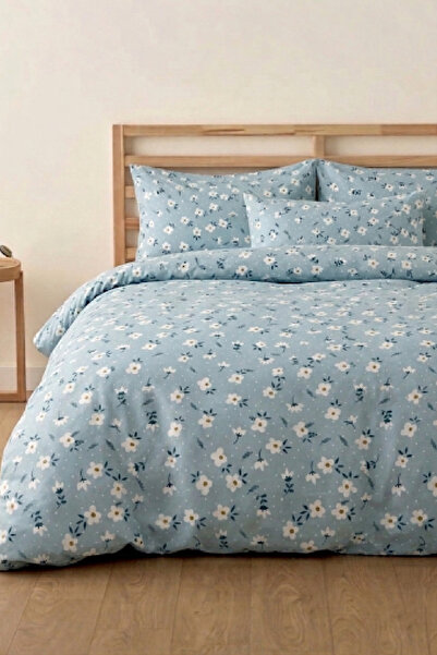 LaLiva Papatya Διπλό Σετ Κλινοσκεπασμάτων - Με Ελαστικό Σεντόνι - Βαμβακερό Σ...