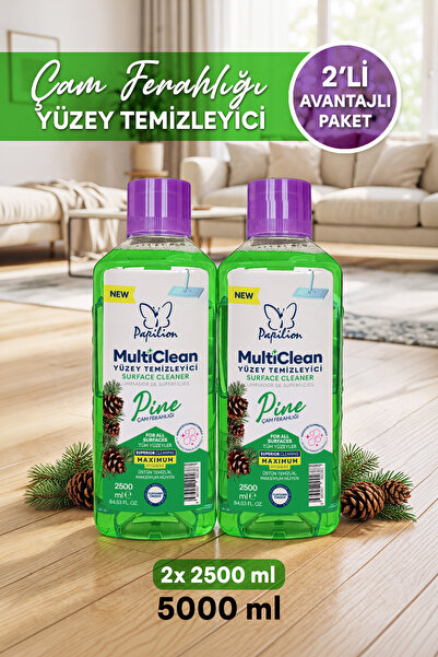 Papilion Çam Aromalı Yüzey Temizleyici 2x2500 ml Ekonomik Paket