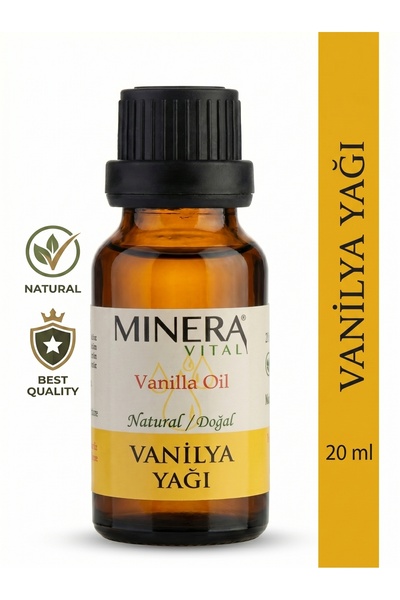 MİNERA VİTAL Vanilya Yağı 20 ml (Vanilla Oil) Damlalıklı Cam Şişe