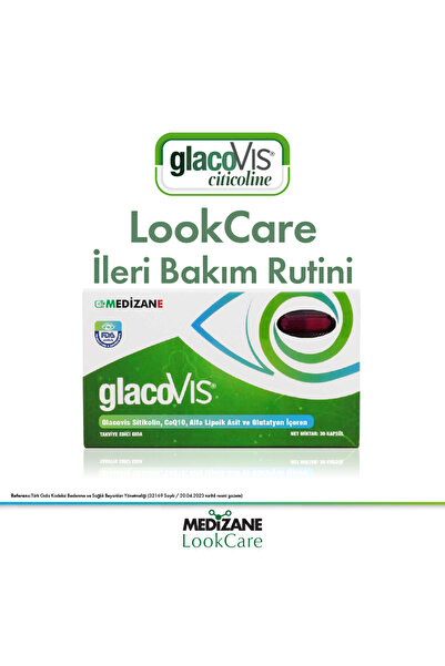 MEDIZANE LookCare GlacoVIS Citicoline Gıda Takviyesi - 30 Kapsül