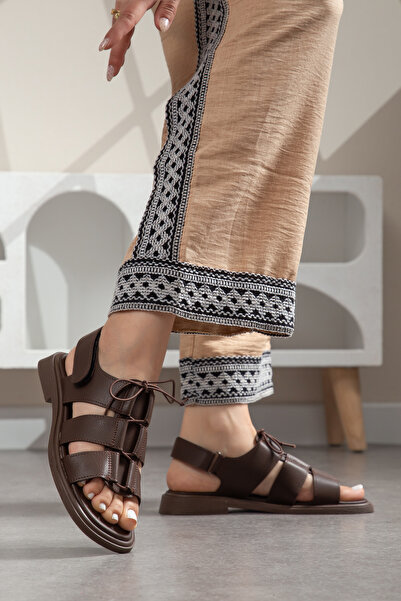 guijarro Γυναικεία πέδιλα Gladiator Premium με Velcro στην πλάτη και λαστιχέν...