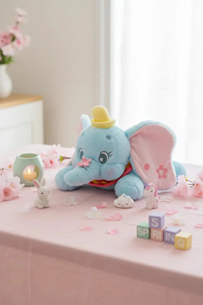 Miniso Disney Lisanslı Sakura Serisi Oturan Dumbo Peluş Oyuncak Yumuşak Dokul...
