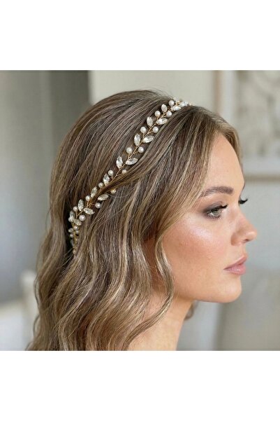 gelinmz Πλήρως χειροποίητο κομψό και κομψό στέμμα γάμου και αρραβώνων και αξε...