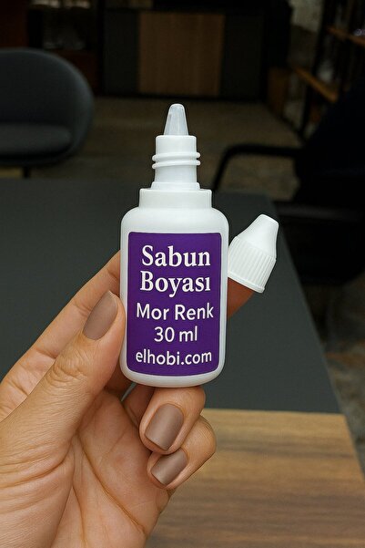 shop 1 adet Sabun Boyası veya Renklendirici - Mor - 30 ML