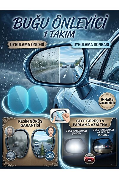 Keskon 2’li Sağ-Sol Dikiz Ayna Yağmur ve Buğu Önleyici Film – Su Geçirmez, Ne...