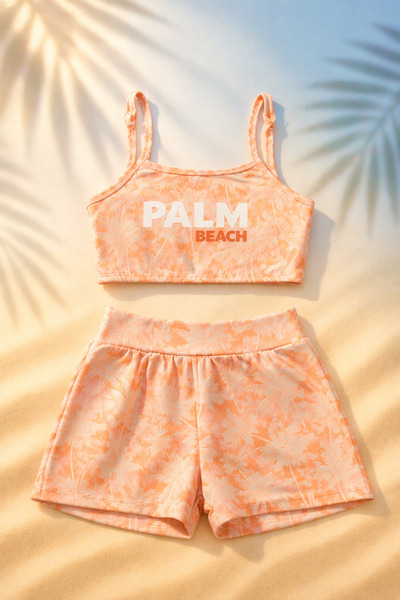 Beniizle Παλμ Μπιτς με τύπωμα Κοριτσίστικο Μαγιό