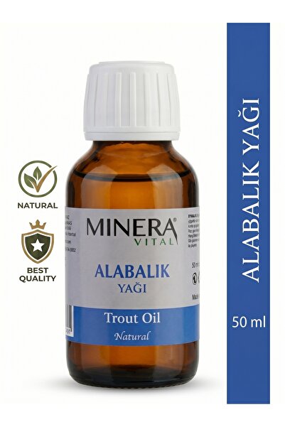 MİNERA VİTAL Alabalık Yağı 50 ml (Trout Oil) %100 Saf Doğal Bitkisel Bakım Ya...