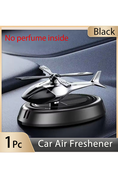 choice2 معطر جو أسود للسيارة يعمل بالطاقة الشمسية، عطر، ديكور طائرة هليكوبتر،...