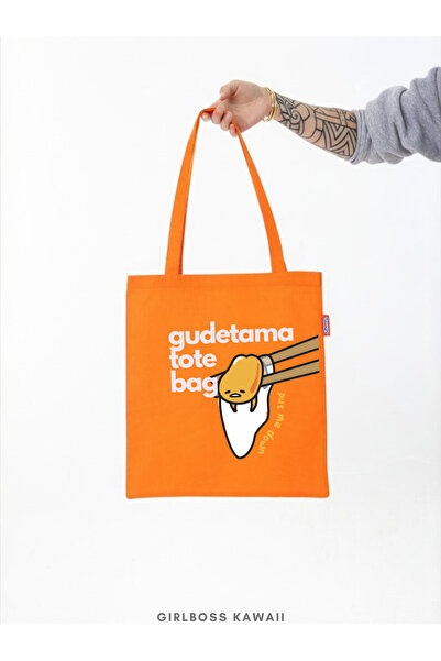 Girlboss Kawaii Gudetama Shoulder Bag, Orange