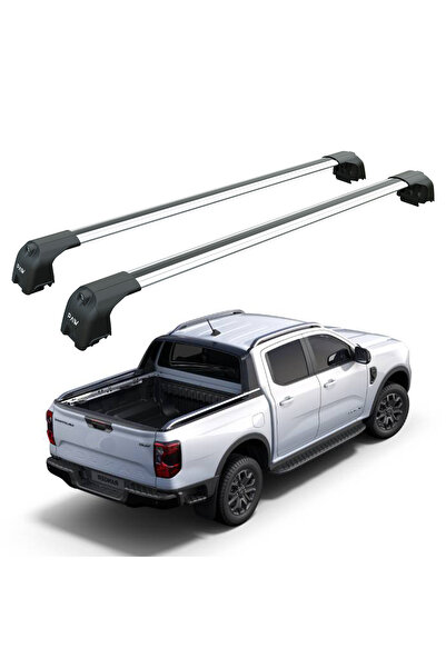 Ford Ranger Wildtrak (2023-2025) Kasa Üstü Bed Rack Taşıyıcı Bar Gri | Kilitli Sistem Pro 2