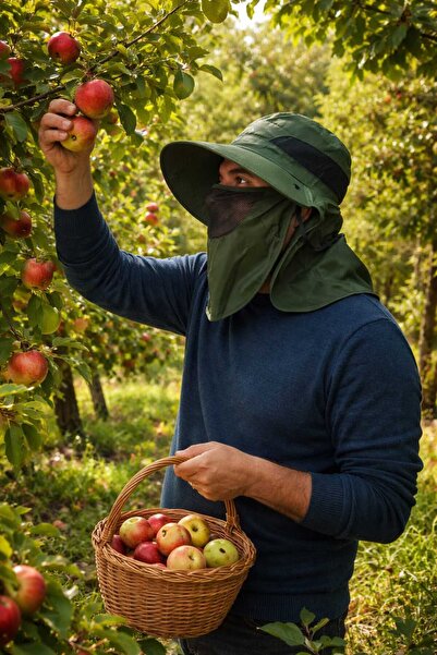 TABANÇORAPLARI Καπέλο πεζοπορίας, σαφάρι και ψαρέματος με προστασία προσώπου ...