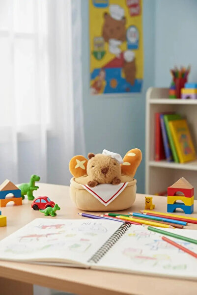 Miniso Lisanslı Pişirme Serisi Mimi Bara Baget Peluş Oyuncak 18 Cm – Yumuşacık