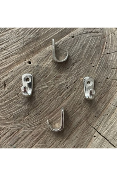 DMR DEKORATİF 2CM MİNİ ASKI NİKEL RENK MİNİ KANCA TESBİH ASKISI 100 ADET 2CM