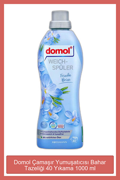 DOMOL Çamaşır Yumuşatıcısı Bahar Tazeliği 40 Yıkama 1000 ml