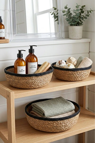 AVANTAGE HOME Giorgia - Διακοσμητικό Φυσικό Χειροποίητο Ψάθινο Στρογγυλό Καλά...