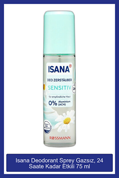 ISANA DEODORANT PUMP SPREY 75ML SENSITIVE
