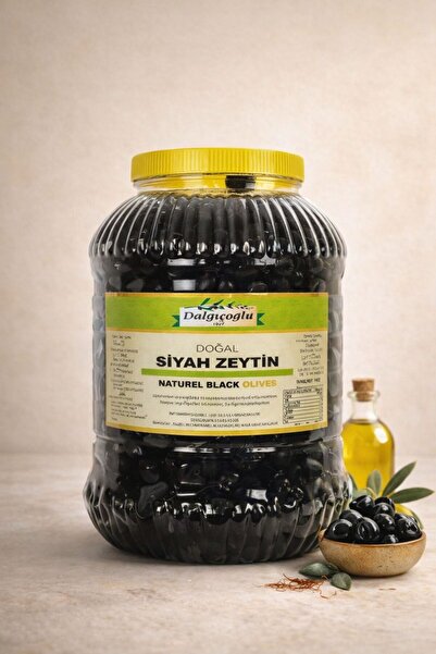 Dalgıçoğlu Siyah Zeytin Az Tuzlu Sert İri Etli Jumbo Lüx 5000 cc