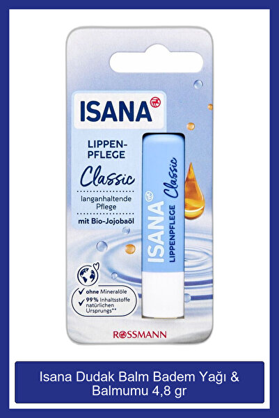 ISANA Dudak Balm Badem Yağı & Balmumu 4,8 gr