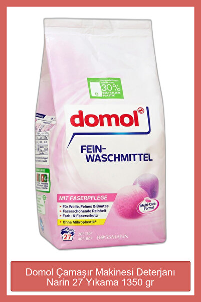 DOMOL Çamaşır Makinesi Deterjanı Narin 27 Yıkama 1350 gr