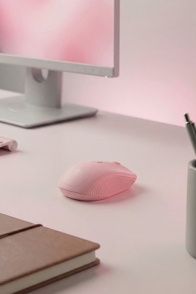 Everest Rose Gold 4d Optik Süper Sessiz Aalkalin Pil Kablosuz Usb Alıcılı Mouse