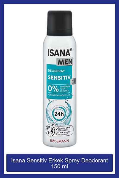 ISANA MEN Sensitiv Erkek Sprey Deodorant 150 ml