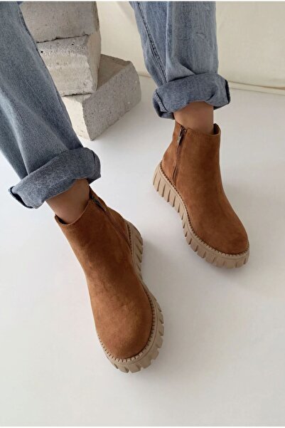 I Love Shoes Velarise Γυναικείες Μπότες Camel Suede