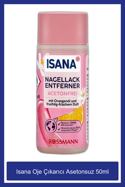 ISANA Oje Çıkarıcı Asetonsuz 50ml