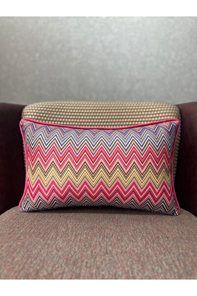 Fabricland Εισαγόμενη θήκη από μεταξωτό βελούδο Chevron 1013 ορθογώνια (50x30...