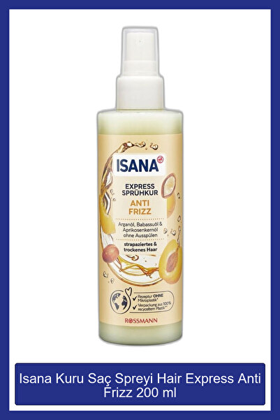 ISANA Kuru Saç Spreyi Hair Express Anti Frizz 200 ml