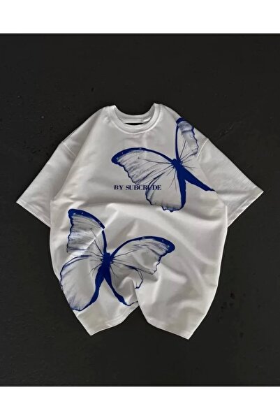 Kanonik Education Μπλουζάκι Unisex Crew Neck Printed Oversize - Λευκό