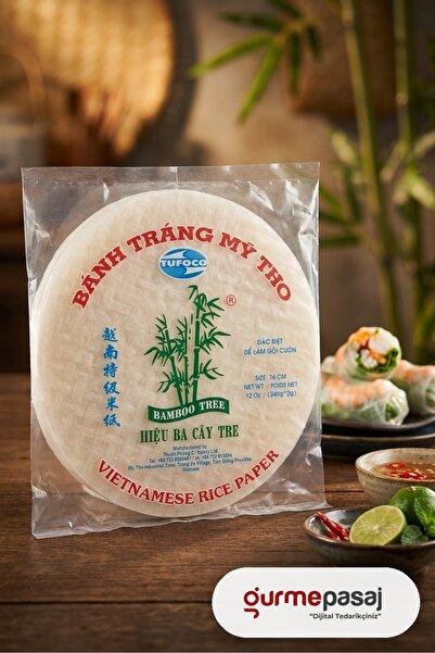 Tufoco Bamboo Tree Pirinç Yufkası Rice Paper Glutensiz 340 G