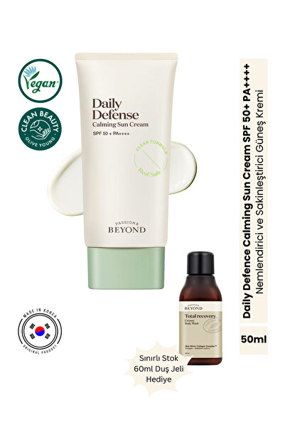 Passion&Beyond Daily Defense Calming Sun Cream SPF50+ PA++++ Yatıştırıcı Hass...