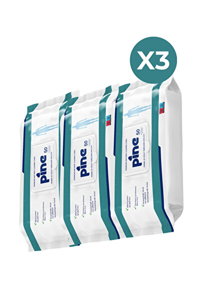 Pine Alkolsüz Hasta Perine Ve Vücut Temizleme Havlusu 50 X 3 Paket
