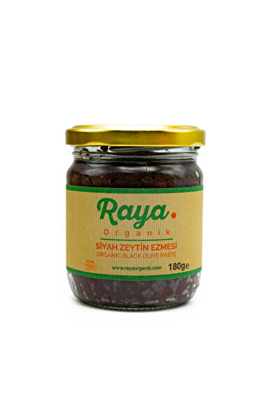 Raya Organik Organik Siyah Zeytin Ezmesi 180 g Katkısız Doğal Kahvaltılık Cam...