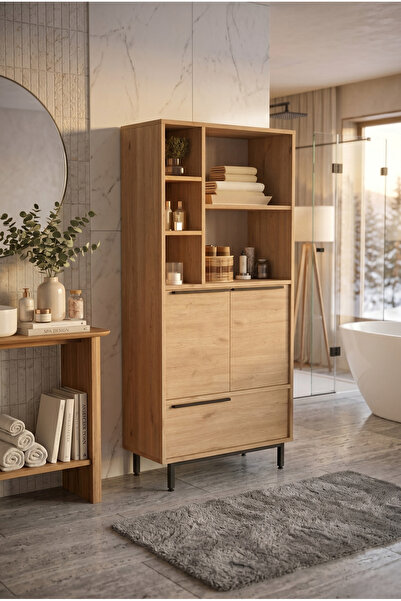 L'occi Concept Leena Banyo Dolabı Çok Amaçlı Mutfak Kiler Dolabı 3 Kapaklı Me...
