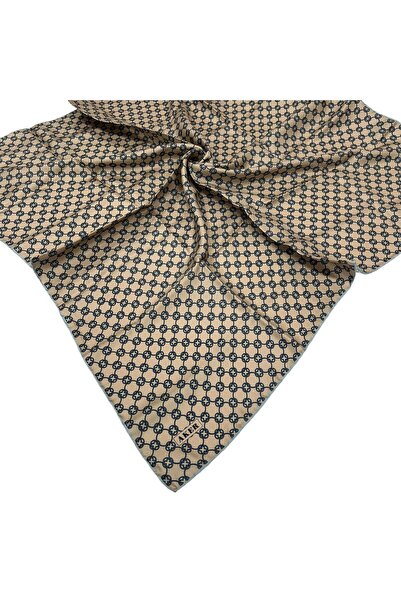 Aker Μεταξωτό Φουλάρι - 8991713-923 Μπεζ Τουίλ