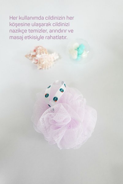 Balmy Bath Loofah Medium Pink