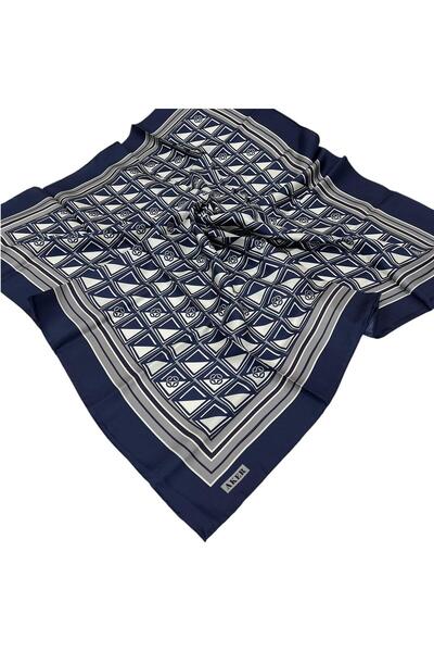 Aker Μεταξωτό Φουλάρι - 8968713-921 Ναυτικό Μπλε Τουίλ