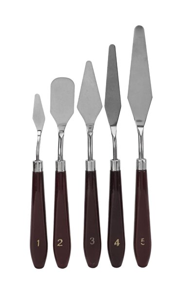 HANNAH Metal Spatula Set 5'li Palette Knıves