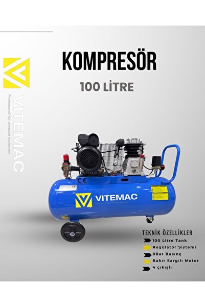 VİTEMAC VITEMAC 100 LİTRE KOMPRESÖR 2.5 HP