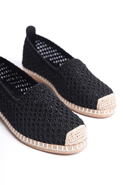 HVZ Exclusive Μαύρα γυναικεία παπούτσια Espadrille με άνετη σόλα για καθημερι...