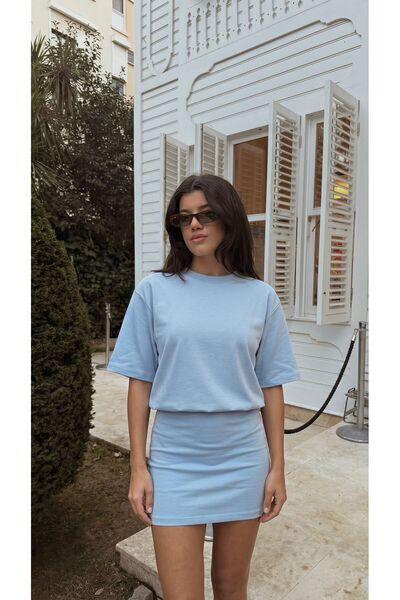 Miu Elbise Mavi
