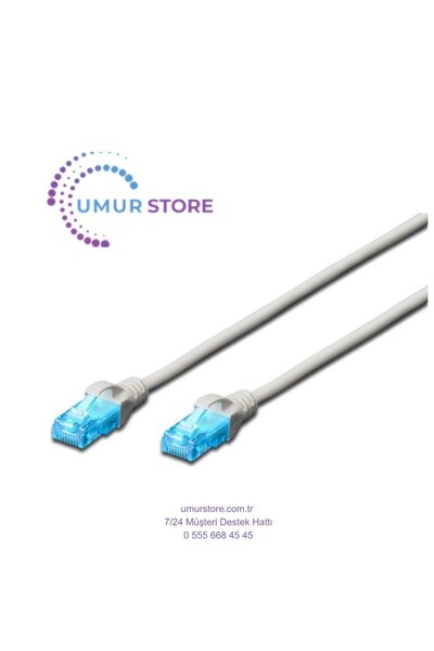 Generic Brand قطة. كابل تصحيح 5e، U/utp، 15 مترًا، Awg 26، اللون رمادي